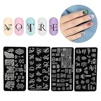 ブランド風ネイルスタンププレート アルファベットネイルスタンドプレート ブランド風ネイルスタンププレート アルファベットネイル